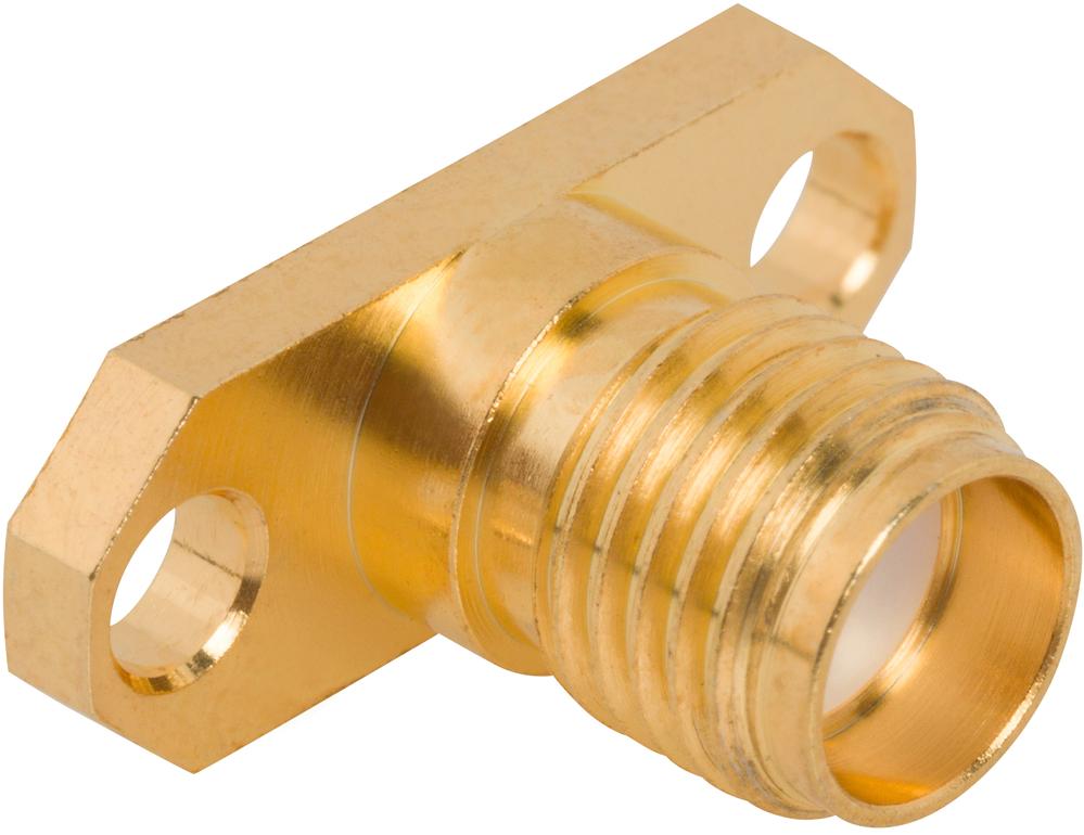 Amphenol RF-132167 射频连接器 Conn SMA 0Hz to 12.4GHz 50Ohm Solder ST Flange Mount F Gold