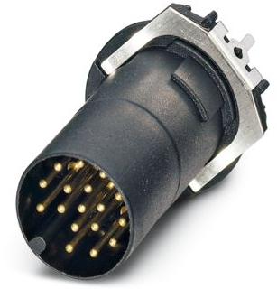 PHOENIX CONTACT-SACC-CI-M12MS-17CON-L180 THRSH Sensor Accessories Sensor/actuator flush-type connector, connector, 4-pos., M12 SPEEDCON, shielded, A-coded, rear/screw mounting with M12 thread, with straight THR solder connection