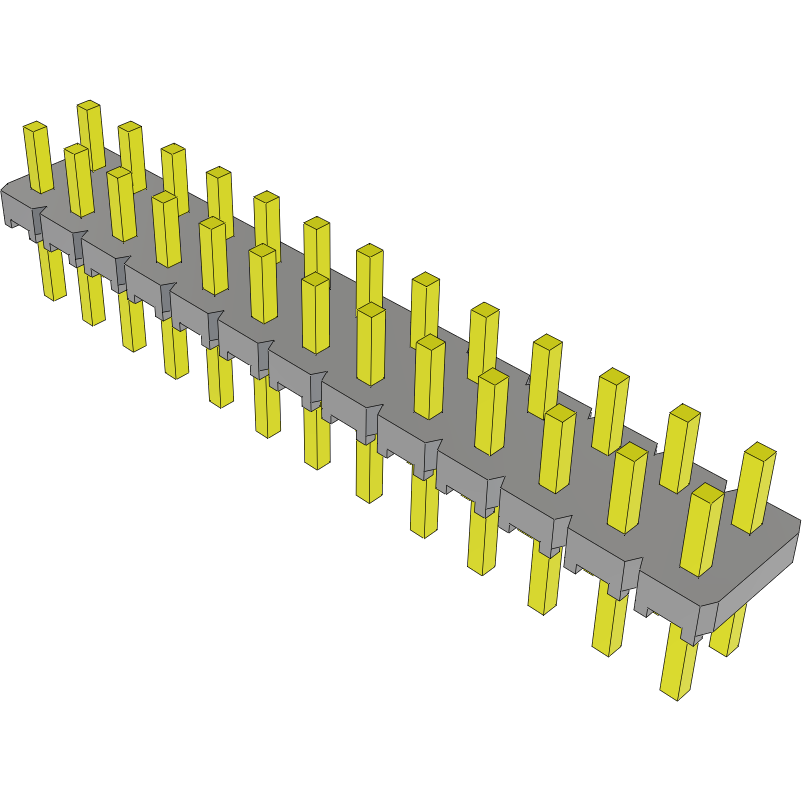 Samtec-TLW-113-06-T-D Steckverbinderleisten und Leiterplattenbuchsen Conn Unshrouded Header HDR 26 POS 2.54mm Solder ST Top Entry Thru-Hole Bulk