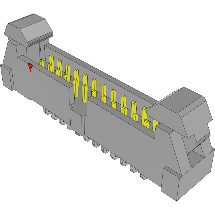 Samtec-EHT-112-01-FM-D-RA Piastre connettori e prese PCB Conn Ejector Header HDR 24 POS 2mm Solder RA Side Entry Thru-Hole Tube