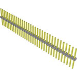 Conn Unshrouded Header HDR 34 POS 2.54mm Solder ST Top Entry Thru-Hole Bulk