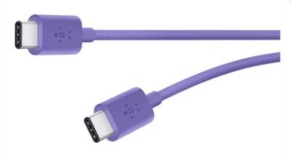 Belkin-F2CU043BT06-PUR Cable Assembly USB Cable Assembly USB 1.8m USB 2.0 Type C to USB 2.0 Type C PL-PL