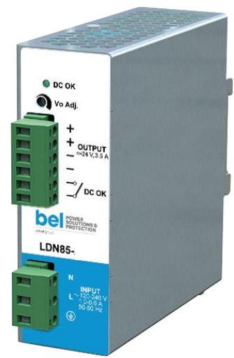 Bel Power Solutions-LDN85-24P AC to DC Power Supplies AC/DC Power Supply Single-OUT 24V 3.5A 85W 9-Pin