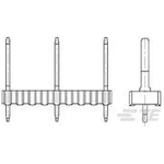 Conn Unshrouded Header HDR 3 POS 10.16mm Solder ST Thru-Hole Box