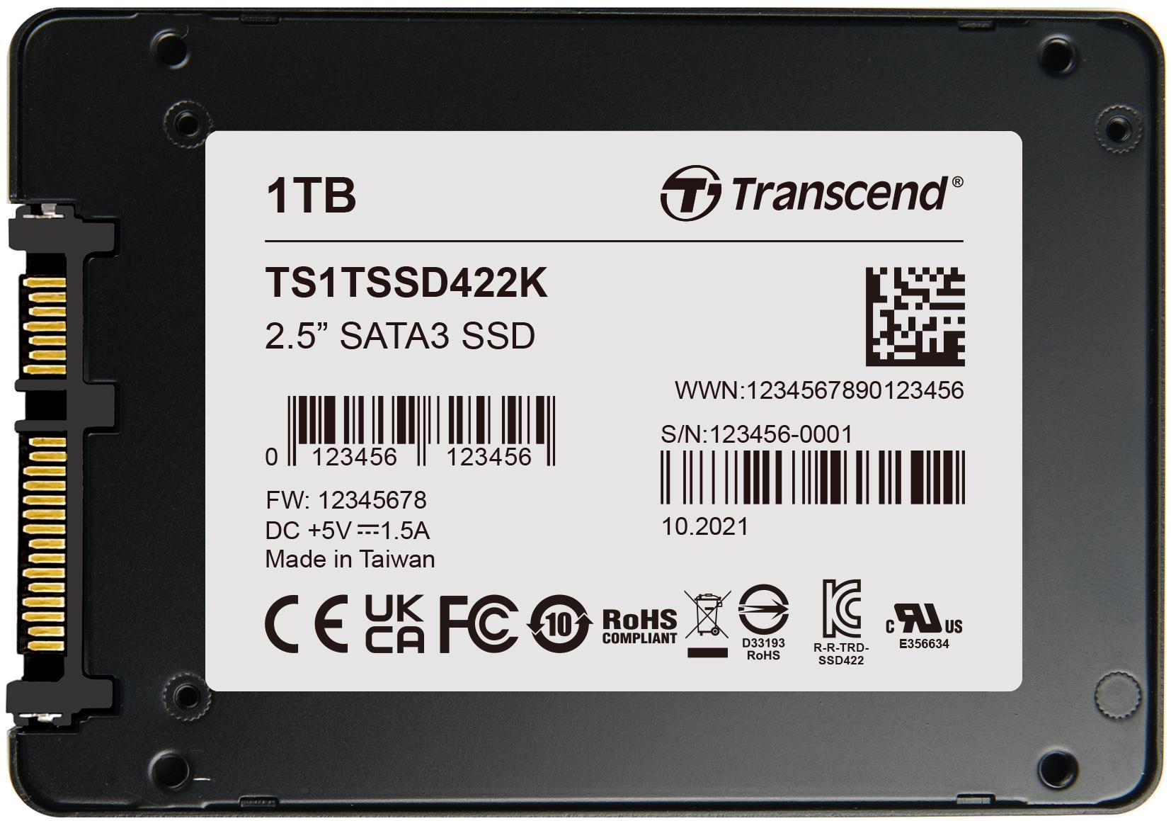 Transcend Information-TS1TSSD422K Solid State-Laufwerke 2.5 SATA SSDs