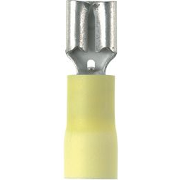 Panduit-DV10-250-D Terminales del conductor Quick Disconnect Terminal 10-12AWG Brass Yellow F 26.16mm Tin Box