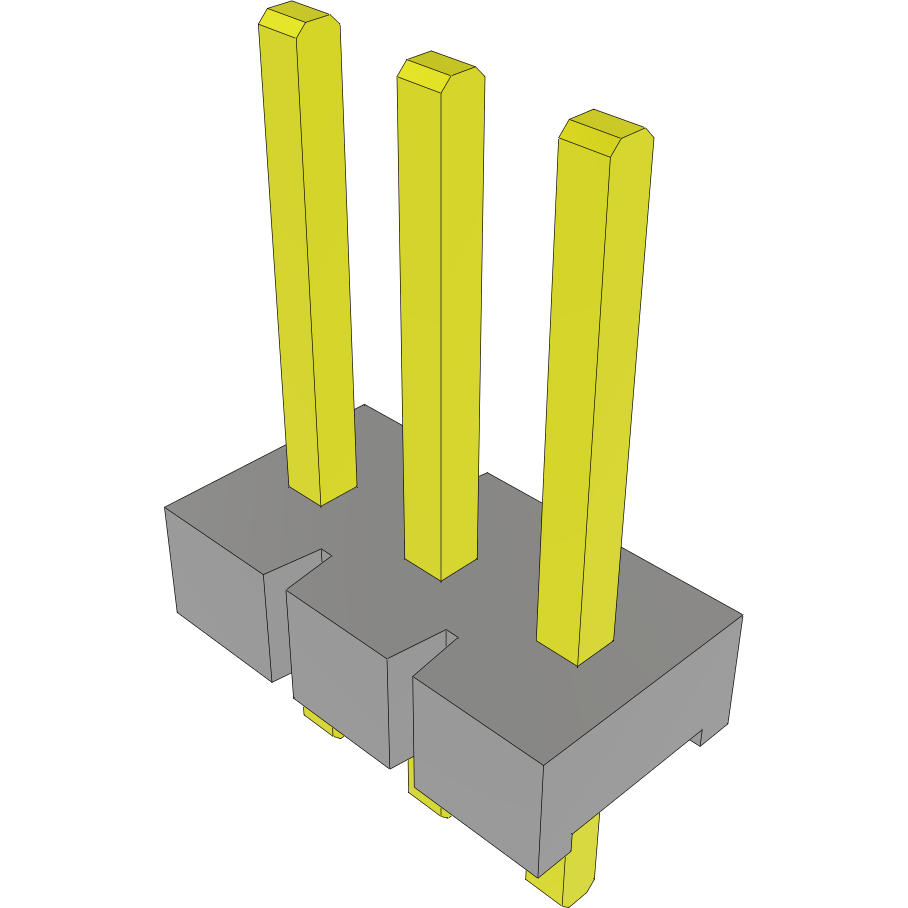 Samtec-FWJ-03-01-T-S Steckverbinderleisten und Leiterplattenbuchsen Conn Unshrouded Header HDR 3 POS 3.96mm Solder ST Top Entry Thru-Hole Bulk
