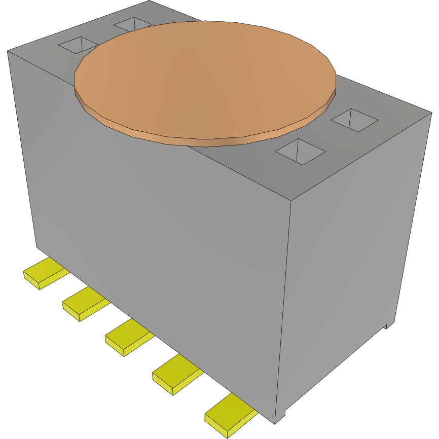 Samtec-FLE-105-01-G-DV-A-K-FR 连接器插头及 PCB 插座 Conn Socket Strip SKT 10 POS 1.27mm Solder ST SMD T/R
