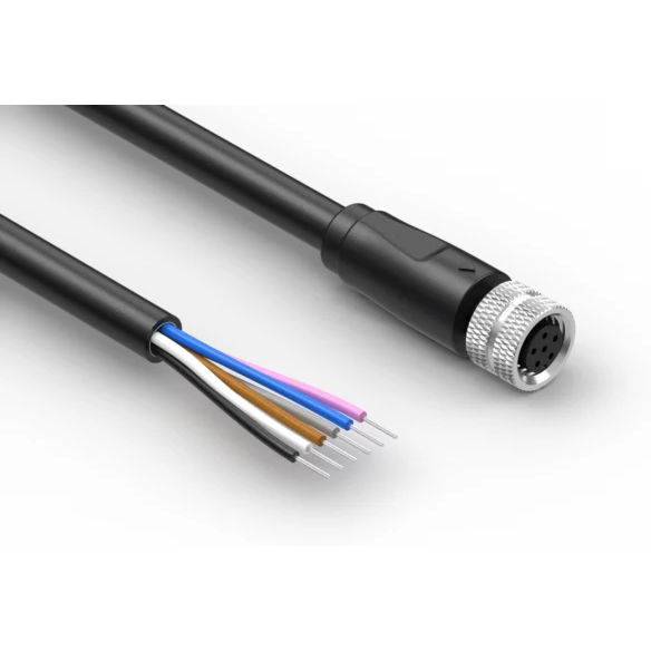 Tensility International-10-05406 null Cable Assembly Circular 5m 26AWG M8 Circular 6 Straight