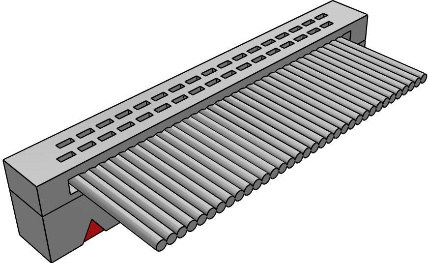 Samtec-FFSD-17-01-N Piastre connettori e prese PCB Conn IDC Connector SKT 34 POS 1.27mm IDT RA Side Entry Cable Mount Tube