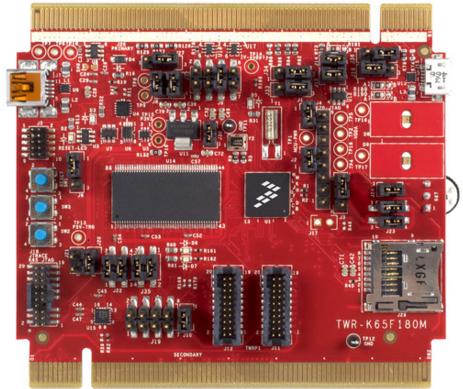 NXP Semiconductors-TWR-K65F180M 嵌入式系统开发板和套件 TWR-K65F180M NXP Semiconductors K65FN2M0VMI18 Microcontroller Development Board 256KB RAM 2MB Flash - Arrow.com