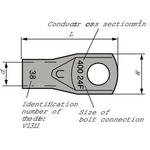 Lapp Group-61796960 Steckverbinderanschlüsse Tubular Lug Terminal (4.7/0)AWG Electrolytic Copper 76mm Tin