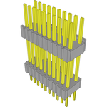 Conn Board Stacker HDR 20 POS 1.27mm Solder ST Thru-Hole Tube