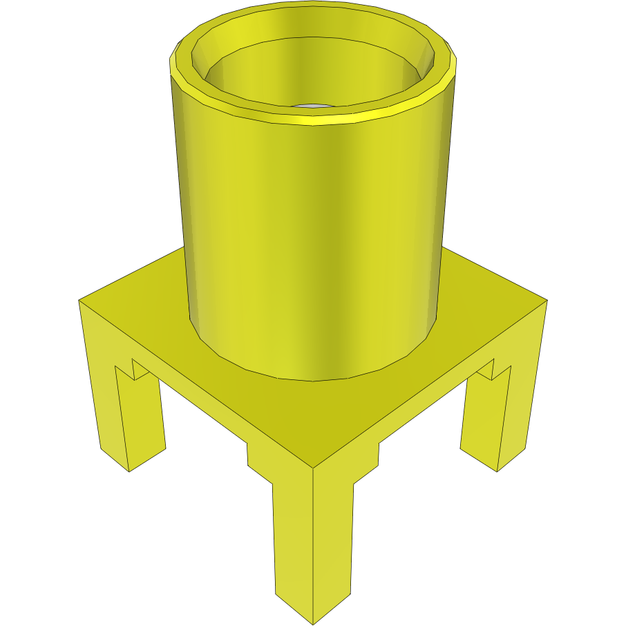 Samtec-MCX-J-P-H-ST-TH1 Connector RF Conn MCX 0Hz to 6GHz 50Ohm Solder ST Thru-Hole F Gold Over Nickel Tray