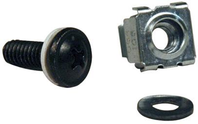 Eaton (formerly TrippLite)-SRCAGENUTS null Smartrack Square Hole Hardware Kit With 50 M6 Screws And Washers