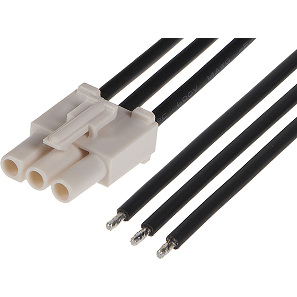 Molex-2162911032 Cable Assembly AC Power Cable Assembly AC Power 0.3m Wire to Board 3 POS F Crimp 14AWG