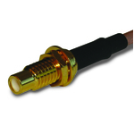 Conn SMC 0Hz to 10GHz 50Ohm Crimp ST Panel Mount RCP Gold