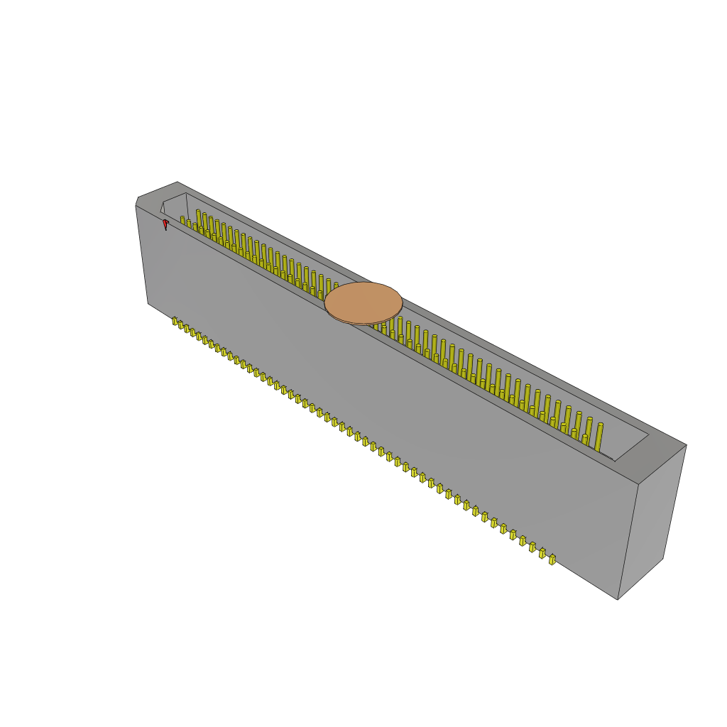 Samtec-TEM-150-02-07.0-H-D-A-K-TR 连接器插头及 PCB 插座 Conn Shrouded Header (4 Sides) HDR 100 POS 0.8mm Solder ST Top Entry SMD T/R