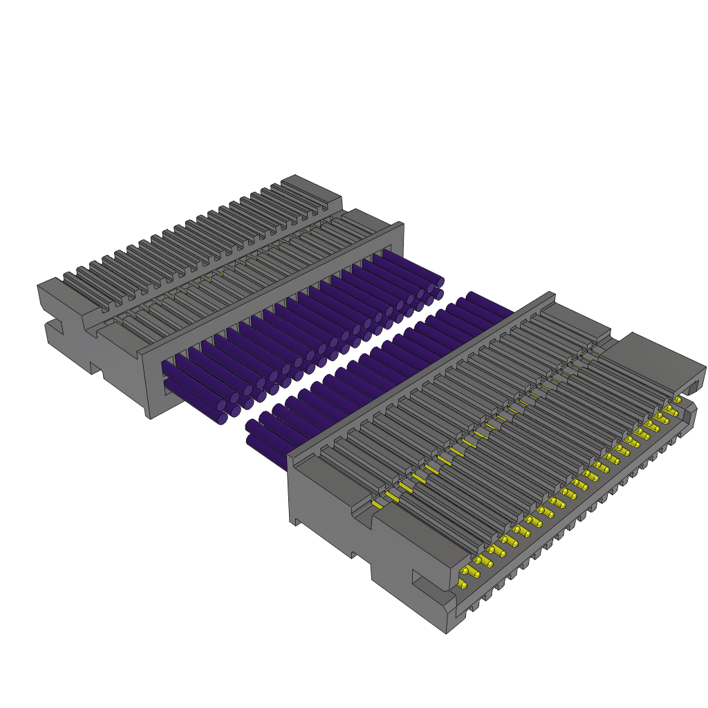 Samtec-TFSDT-20-30-G-03.50-D-NUS Andere Kabelbaugruppen Cable Assembly Discrete Wire 0.088m 30AWG Terminal Strip to Terminal Strip 40 to 40 POS M-M Crimp-Crimp TIGER EYE™ Layer