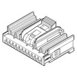 Delphi-15499371 Carcaza de cables discretos de conector Conn Housing RCP 12 POS Crimp ST Cable Mount Black