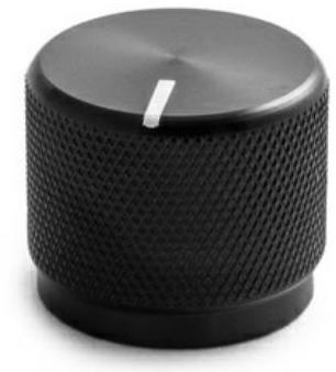 Kilo International-OEJL-75-4-7 Control Knobs Control Knob, Knurl/Round Black Line