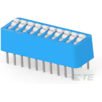 TE Connectivity-5435640-7 DIP-Schalter Switch DIP OFF ON SPST 10 Raised Rocker PC Pins 2.54mm Thru-Hole Tube