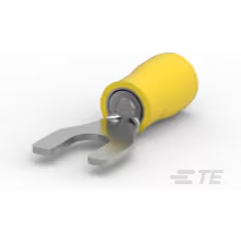 TE Connectivity-2-32589-1 Terminali connettore Spade Tongue Terminal 10-12AWG Copper Yellow 27.81mm Tin T/R