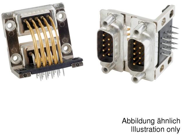 CONEC-242A14100X D-超小型连接器 Conn D-Sub SKT/SKT 9/9 POS Solder RA Thru-Hole 18 Terminal 2 Port