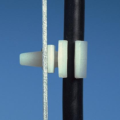 Panduit-PMCC38H25-M null Cable Management, Push Mount Cord Clip Nylon 6/6 Natural Push Barb 9.6mm