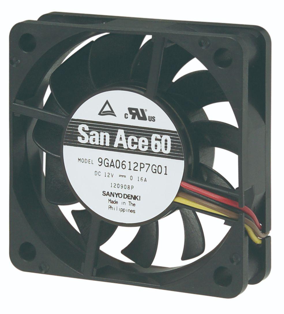 SANYO DENKI-9GA0612G702 Gebläse und Lüfter DC Axial Fan 60x60x15mm, 12V