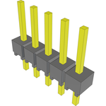 Conn Unshrouded Header HDR 5 POS 2.54mm Solder ST Top Entry Thru-Hole Bulk