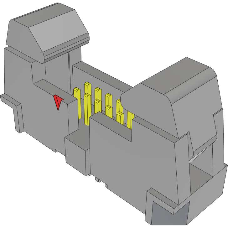 Samtec-EHF-105-01-SM-D Connector Headers and PCB Receptacles Conn Ejector Header HDR 10 POS 1.27mm Solder ST Top Entry Thru-Hole Tube
