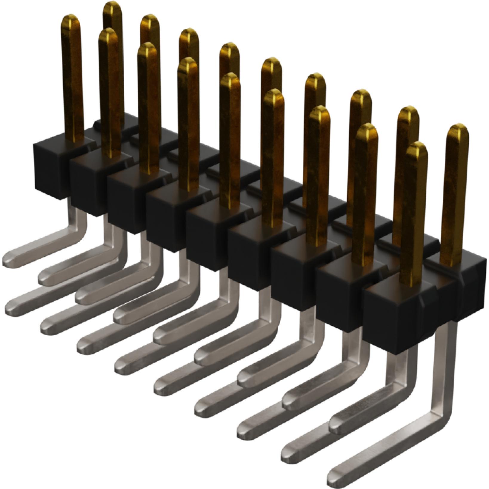 Molex-0010894182 Steckverbinderleisten und Leiterplattenbuchsen Conn Unshrouded Header HDR 18 POS 2.54mm Solder RA Side Entry Thru-Hole C-Grid Tube