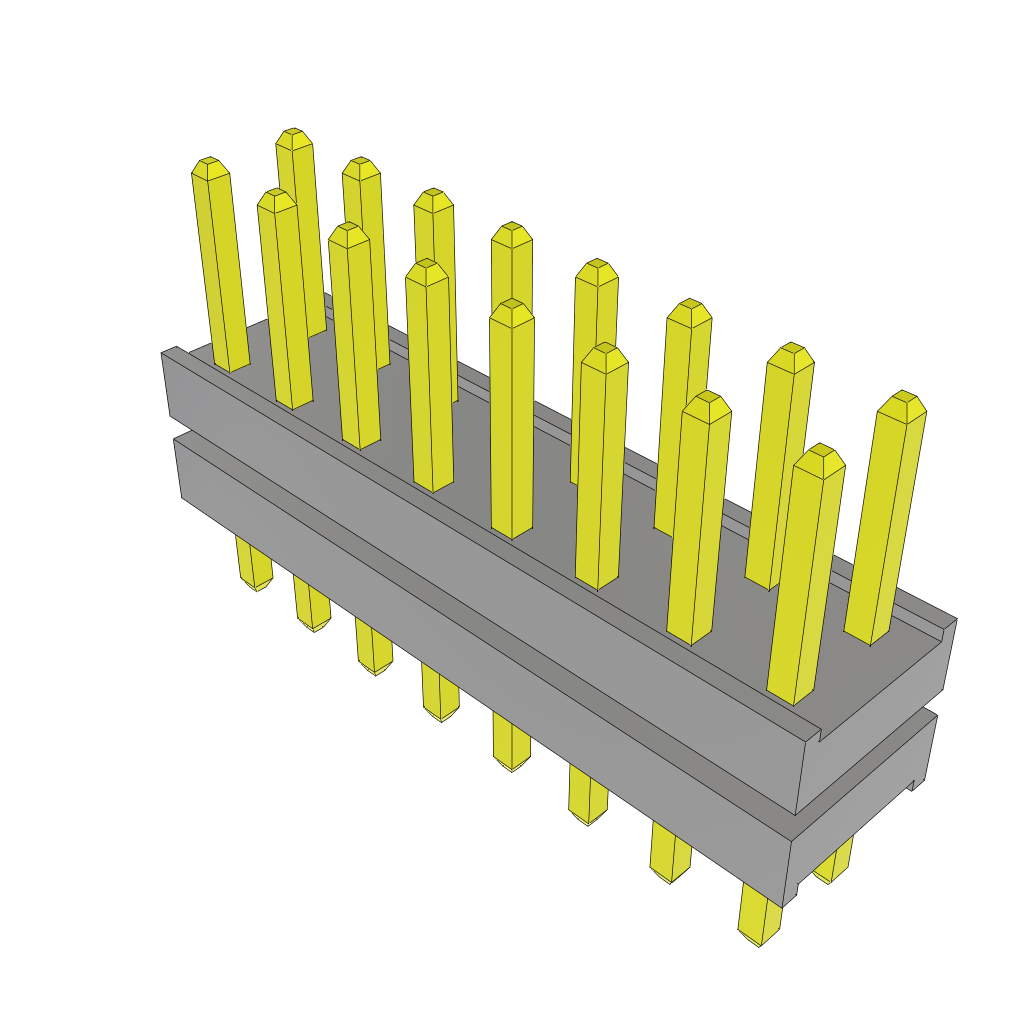 Samtec-TW-08-11-SM-D-140-095 连接器插头及 PCB 插座 Conn Board Stacker HDR 16 POS 2mm Solder ST Top Entry Thru-Hole Bulk