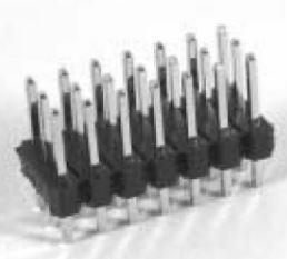 Amphenol-G801591018EU Embases de raccordement et réceptacles PCB Conn Unshrouded Header HDR 10 POS 2.54mm Solder RA Thru-Hole