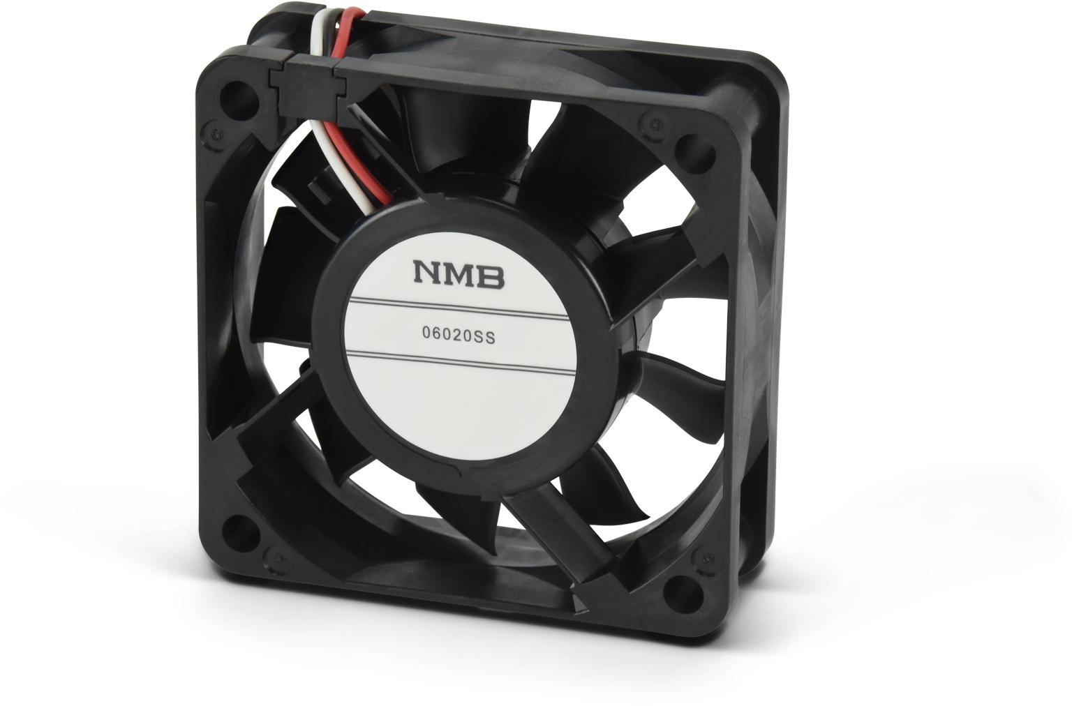 MinebeaMistumi – NMB Technologies-06020SS-12N-AT-00 Gebläse und Lüfter DC Fan Axial Sleeve Bearing 12V 6V to 13.8V 20.48CFM 30.5dB 60 X 60 X 20mm Box