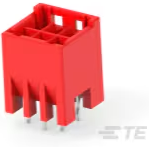 TE Connectivity-3-1971906-3 连接器插头及 PCB 插座 Conn Shrouded Header (4 Sides) HDR 6Power POS 3.3mm Solder ST Top Entry Thru-Hole Tray