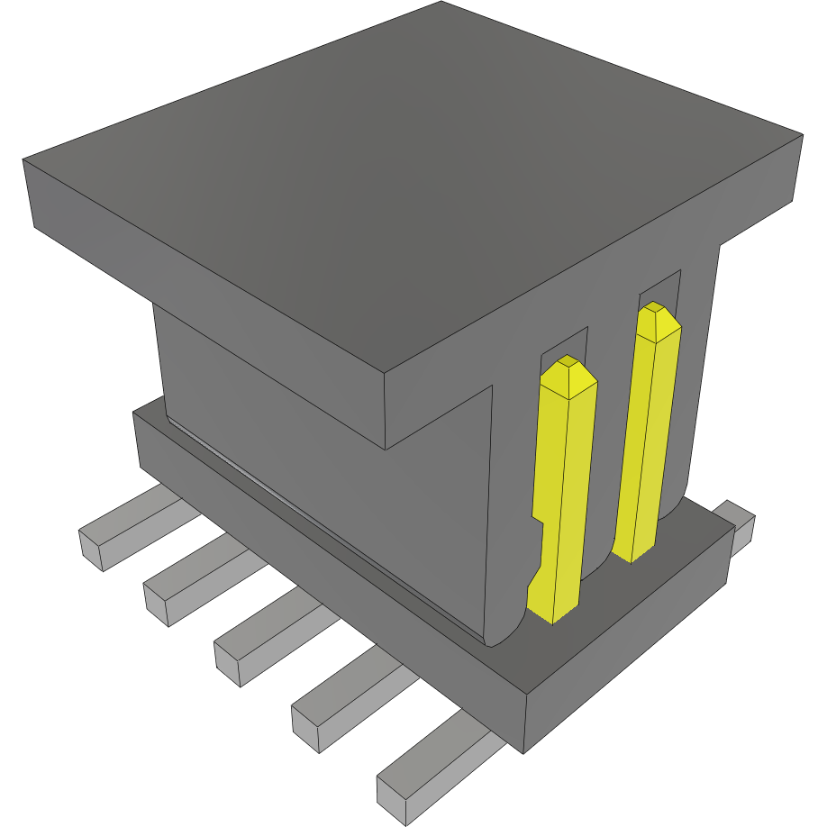 Samtec-FTS-105-01-S-DV-P-TR Connector Headers and PCB Receptacles Conn Unshrouded Header HDR 10 POS 1.27mm Solder ST Top Entry SMD T/R
