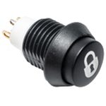 C&K-APB4E01TZBE007 Druckknopfschalter Switch Push Button N.O. SPST Extended Dome 0.4A 125VAC 50VDC Momentary Panel Mount Solder Lug Tray