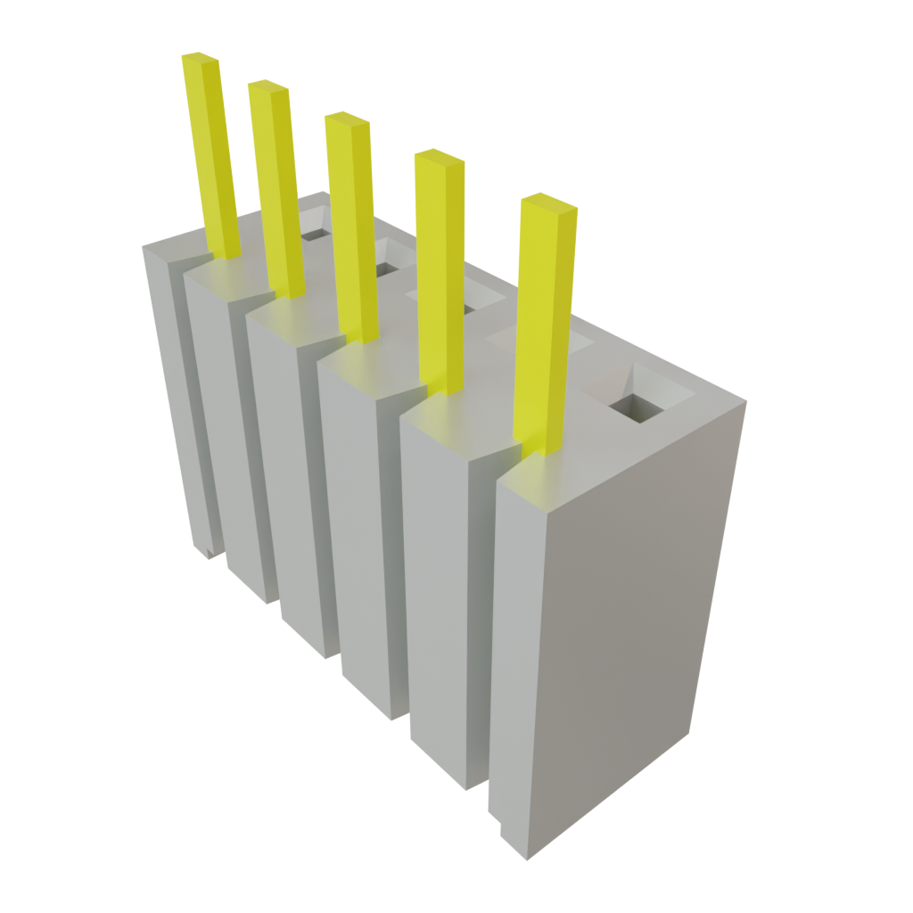 Samtec-BSW-105-04-G-S Connector Headers and PCB Receptacles Conn Bottom Mount Socket Strip SKT 5 POS 2.54mm Solder ST Bottom Entry Thru-Hole Bulk