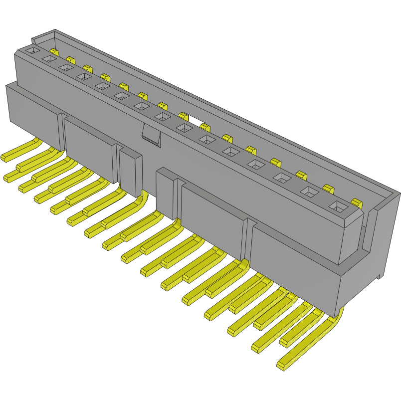 Samtec-LS2-115-01-L-D-RA2 Connector Headers and PCB Receptacles Conn Socket and Terminal Strip SKT/HDR 30 POS 2mm Solder RA Thru-Hole Tube