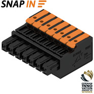 Weidmuller-2741610000 Steckverbinder, Klemmenblöcke Conn Plug-in Terminal Block F 7 POS 5mm Snap In ST Cable Mount 18.5A Box