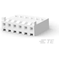 TE Connectivity-2132189-6 Custodia filo connettore dedicato Conn Housing RCP 6 POS 3.96mm Crimp ST Cable Mount Natural Bag