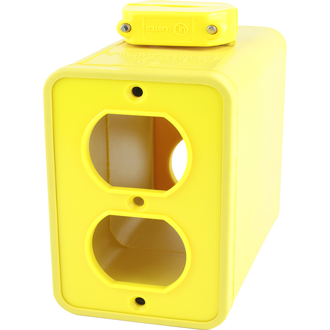 Molex-1301370007 连接器配件 Connector Accessories Box with Duplex Plates Straight Nylon Yellow Super-Safeway™ Carton