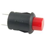 NTE Electronics-54-746 Druckknopfschalter SWITCH PUSHBUTTON SPST 3A 125VAC (ON)-NONE-OFF SOLDER TERMINALS RED ACTUATOR BLACK BODY