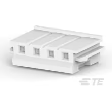 TE Connectivity-440133-4 Connector Discrete Wire Housing Conn Housing RCP 4 POS 2.5mm Crimp ST Cable Mount Natural Bag/Box