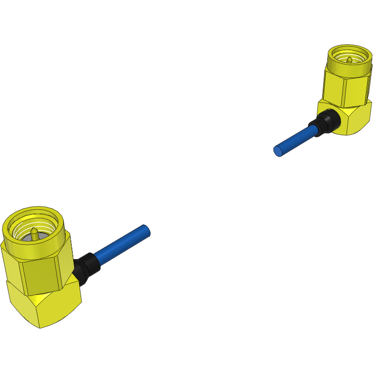 Samtec-RF402-01RP1-01RP1-0393 Kabelbaugruppen Koaxial Cable Assembly Coaxial 0.393m 19AWG SMA to SMA PL-PL Solutionator Bag