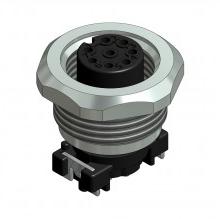 CONEC-43-02105 Conector circular Conn M12 Circular SKT 8 POS Solder ST SMD 8 Terminal 1 Port Bulk