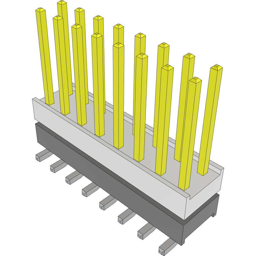 Samtec-SSM-108-F-DV-BE-TR Steckverbinderleisten und Leiterplattenbuchsen Conn Socket Strip SKT 16 POS 2.54mm Solder ST Bottom Entry SMD T/R