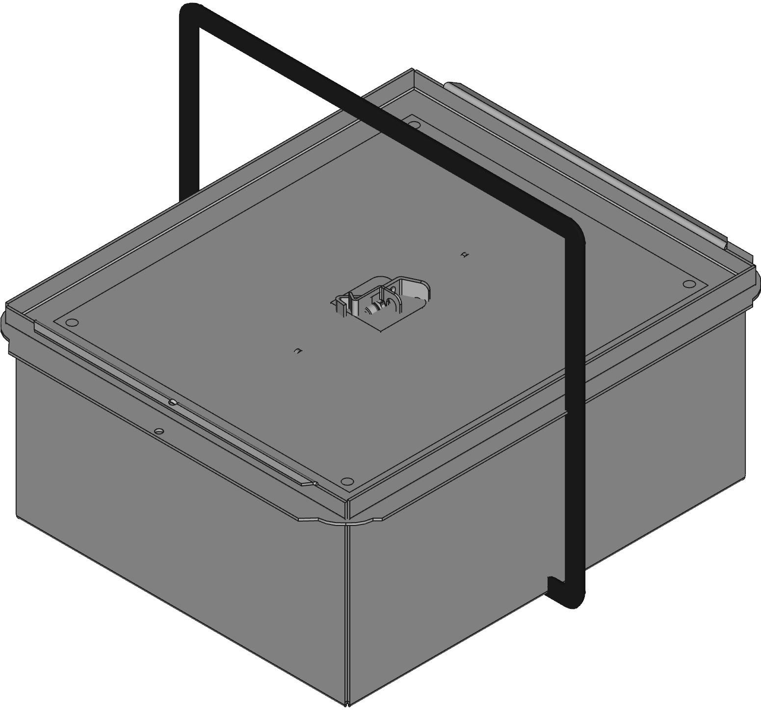 Hammond Manufacturing-1414K Boîtes, boîtiers et supports Gray Mild Steel Bracket Mount Junction Box